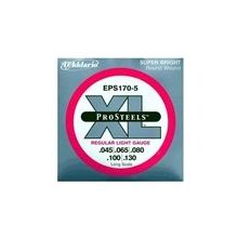 D'addario EPS1705 Prosteel 45130 5 Telli Bas Tel Set