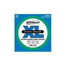 D'addario EXL130 Extrasuper Light 008 Elektro Tel Set
