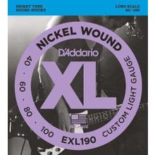 D'addario EXL190 Bass Gitar Tel Seti