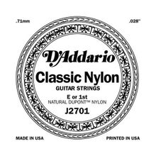 D'addario J2701 Clear Naylon Normal Tension Mi Klasik Tek Tel
