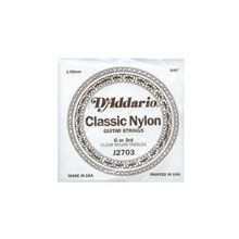 D'addario J2703 Clear Naylon Normal Tension Sol Klasik Tek Tel