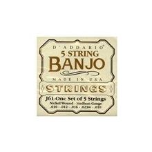 D'addario J61 Set Nikel Medium Tension Banjo Banço Tel
