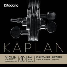 D'addario KS311W E 4-4M Kaplan Non Whistling Keman Tek Tel