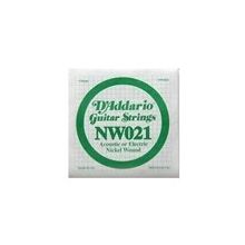 D'addario NW021 Nikel Wound Re Elektro Akustik Tel