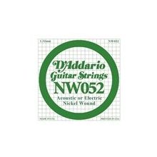 D'addario NW052 Wound Kalın Mi Akustik Tel Nikel