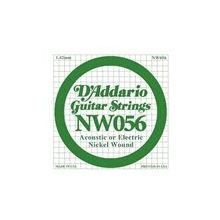 D'addario NW056 Wound Kalın Mi Akustik Tel Nikel
