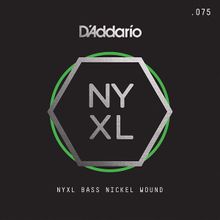 D'addario NYXLB075 Gauge NYXL Serisi Nikel Sarım Bas Tek Tel
