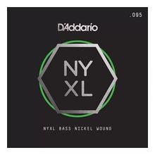 D'addario NYXLB095 095 Gauge NYXL Serisi Nikel Sarım Bas Tek Tel