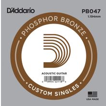 D'addario PB047 Mi Akustik Gitar Tek Teli