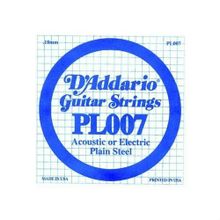 D'addario PL007 Plain Steel Elektro Tek Tel