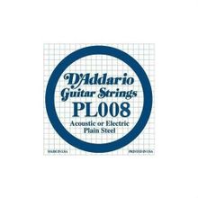 D'addario PL008 Plain Steel Elektro Tek Tel