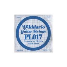 D'addario PL017 Plain Steel 017 Elektro Tek Tel