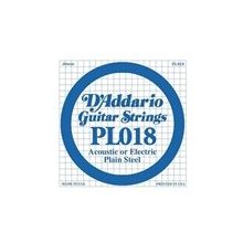 D'addario PL018 Plaın Steel Elektro Tek Tel