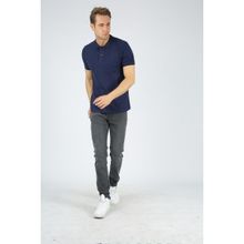 Dafron Classic Polo Yaka Pike Lacivert Erkek T-shirt