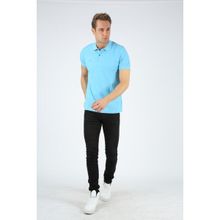 Dafron Classic Polo Yaka Pike Turkuaz Erkek T-shirt