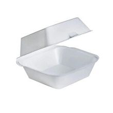 Dagyuce 15x15x8 cm 20 Adet Tek Kullanımlık Köpük Hamburger Kapaklı Kase Kutu