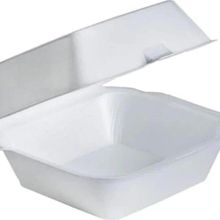 Dagyuce 15x15x8 cm 30 Adet Tek Kullanımlık Köpük Hamburger Kapaklı Kase Kutu