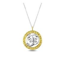 Daha Yok Mu 925 Ayar Gümüş Gold Yengeç Burcu Kadın Gümüş Kolye