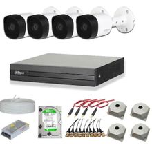 Dahua 4 Kameralı 2 mp 500 gb HDD 1080P Full HD AHD HDCVI Hazır 4'lü Kamera Set