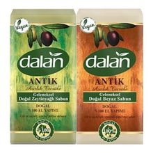 Dalan Antik Zeytinyağlı El Yapımı + Beyaz Antik Doğal Sabun 900 Gr x 2 Adet