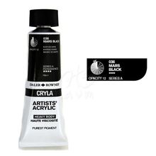 Daler Rowney 036 Mars Black Seri A Cryla Artist 75 ml Akrilik Boya
