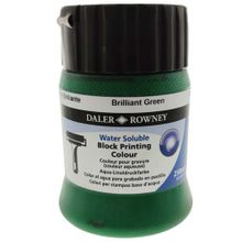 Daler Rowney 116250309 Brilliant Green 250 ml Su Bazlı Baskı Boyası