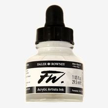 Daler Rowney 193968 FW Ink Likit 29.5 ml White 1129 Akrilik Boya
