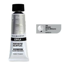 Daler Rowney 702 Silver Seri D Cryla Artist 75 ml Akrilik Boya