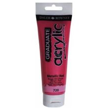Daler Rowney 720 Metalic Red 120 ml Akrilik Boya