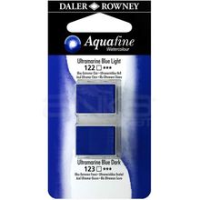 Daler Rowney Aquafine 2'li Ultramarine Blue Light-Ultramarine Blue Sulu Boya Tablet
