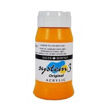 Daler Rowney Cadmium Yellow Deep (Hue) 618 500 ml System 3 Akrilik Boya