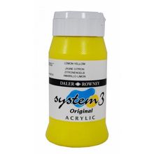 Daler Rowney Fluorescent Yellow 681 500 ml System 3 Akrilik Boya