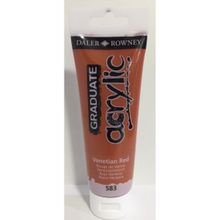 Daler Rowney Graduate 583 Venetian Red 120 ML Akrilik Boya