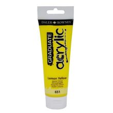 Daler Rowney Graduate 651 Lemon Yellow 120 ML Akrilik Boya