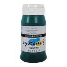 Daler Rowney Phthalo Turquoise 154 500 ml System 3 Akrilik Boya