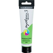Daler Rowney System 3 150 ml Fluoro Green Original Akrilik Boya