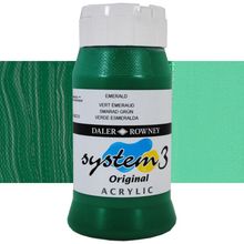 Daler Rowney System 3 335 Emerald 500ml Akrilik Boya