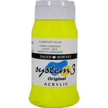 Daler Rowney System3 500 ml Fluorescent Yellow 681 Akrilik Boya