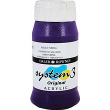 Daler Rowney System3 500 ML Velvet Purple 418 Akrilik Boya