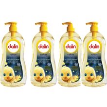 Dalin 4x700 ml Vanilya Kokulu Bebek Saç ve Vücut Şampuanı