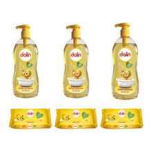 Dalin Klasik 3x700 ml Bebek Şampuanı + 3x56 Yaprak Islak Havlu