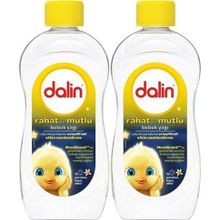 Dalin Rahat ve Mutlu 2x300 ml Vanilya Kokulu Nemlendirici Bebek Yağı