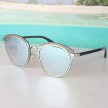 Daniel Klein DK4258P-3 Buz Mavi Gümüş Aynalı Yuvarlak Oval Kadın Güneş Gözlüğü