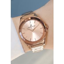 Daniel Klein Kesme Camlı Çelik Bilezik Rose Gold Kadın Kol Saati