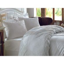 Dantela Duru Vita Pamuk Saten 200 x 220 cm Çift Kişilik Nevresim Takımı
