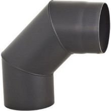 Darco Soba Borusu, Çelik Sac, Antrasit, 2 mm Kalınlık , 13 cm Çap , 90 Derece Dirsek