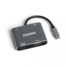 Dark DK AC U31XHDV HDMI VGA USB Type C Çevirici