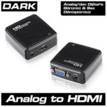 Dark VGA to HDMI Aktif Dönüştürücü