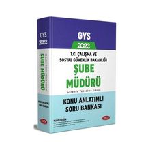 Data Yayınları - Çalışma ve Sosyal Güvenlik Bakanlığı Şube Müdürü GYS Konu Anlatımlı Soru Bankası