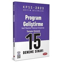 Data Yayınları KPSS Eğitim Bilimleri Program Geliştirme 15 Deneme Sınavı